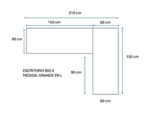 Cargar imagen en el visor de la galería, ESCRITORIO BIG X en L.