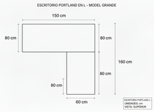 Cargar imagen en el visor de la galería, ESCRITORIO DIABLO PORTLAND L.