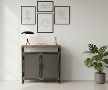 Cargar imagen en el visor de la galería, CREDENZA DETROIT 2 PUERTAS CON REPISA
