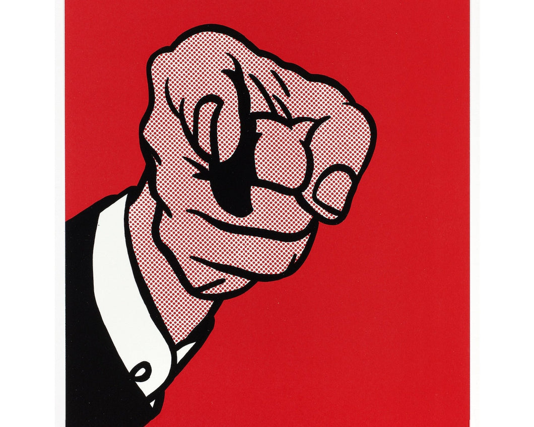 Señalar con el dedo, de The New York Collection para Estocolmo, Roy Lichtenstein