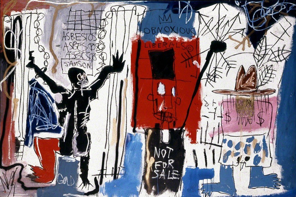 Asquerosos liberales, Basquiat, 1982